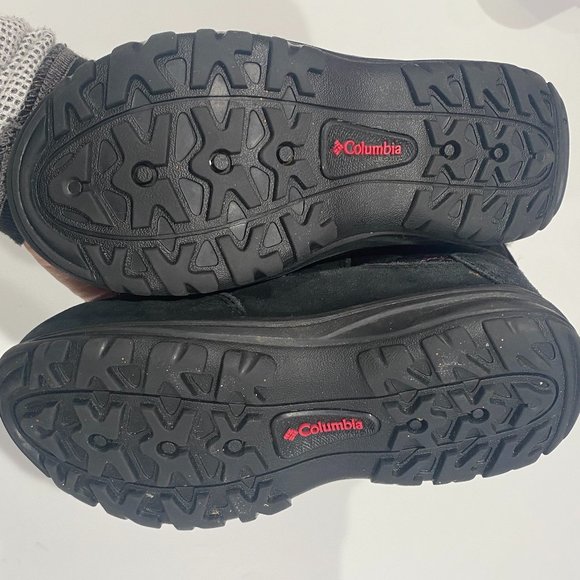 Columbia Ice Maiden II snow boot girl's size 1, black, faux fur lined snow boots - Picture 6 of 8